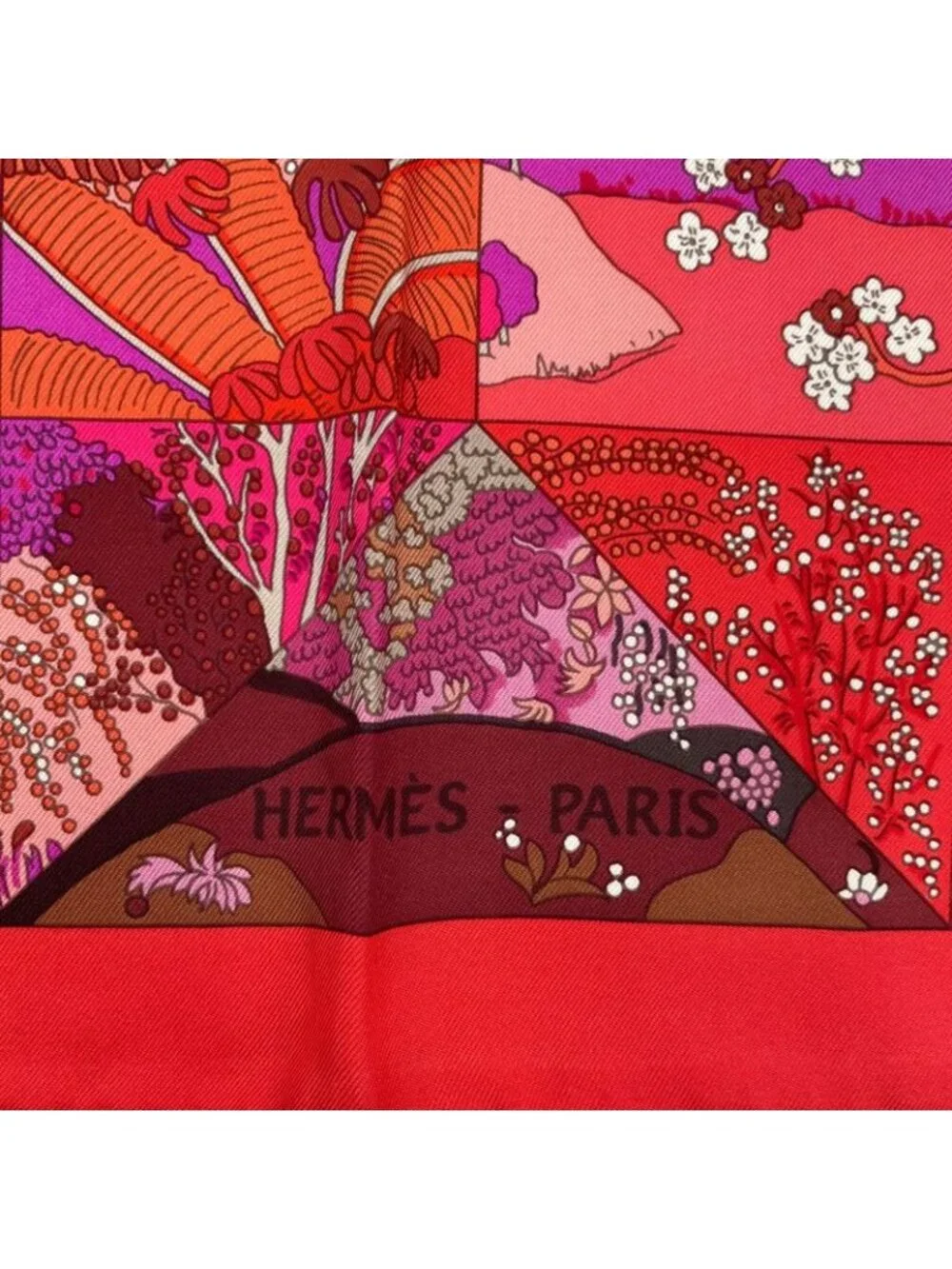 Hermes Scarf Carre 90 Silk Tout En Quilt Red